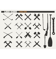 set of rusty icons vector image