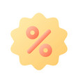 discount pixel perfect flat gradient color ui icon vector image vector image