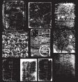 grunge overlays vector image vector image