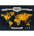 world map vector image vector image