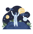 space expedition explorer vector image