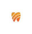 tooth dentist logo vector image