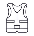 vest line icon sign vector image