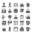 cooking and kitchen icons vector image