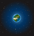 earth on space vector image vector image