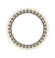 round elegant frame vector image