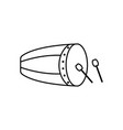 islamic drum icon design template vector image vector image