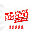 big sale off shop new banner set collection color vector image