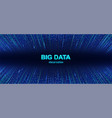 colorful big data visualization background vector image vector image