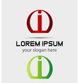 letter i logo creative concept icon vector image
