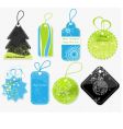 stylish christmas price tags vector image
