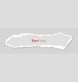 ripped paper strip torn with edges vector image
