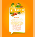vitamin c banner vector image