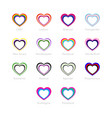 lgbtq pride flags set lgbt symbols vector image