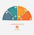 business chart modern infographic template from vector image