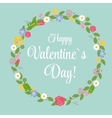 st valentine days greeting card in retro style vector image vector image