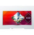 trendy glitch cover design template for square vector image