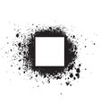 spray painted square dot frame paint circular vector image