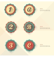 options template vector image vector image