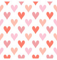 wallpaper pink hearts seamless pattern vector image