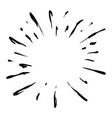 starburst or sunburst hand drawn firework doodle vector image vector image