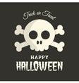 halloween skull vector image vector image