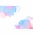 hand painted watercolour design in pastel colours vector image