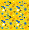 seamless floral pattern background tropical vector image vector image