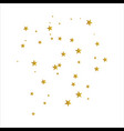 golden scattered stars on sky spread icon flat vector image vector image