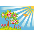 spring garden vector image