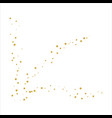 golden scattered stars on sky spread icon flat vector image vector image