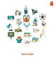 school and education icons vector image