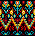 ikat geometric folklore pattern vector image vector image