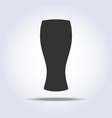 beer glass goblet object in gray colors pilsner vector image vector image
