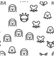 animals seamless pattern vector image vector image
