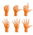 gesture hand vector image