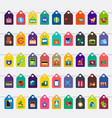 shopping icons set vector image