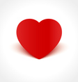 heart shape with shadow vector image