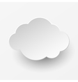 paper cloud vector image vector image