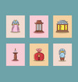 set of chuseok festival vector image vector image