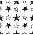 seamless star pattern hand drawn sketch stars vector image