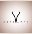 antelope logo ideas design vector image