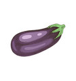 hand drawn colorful eggplant vector image vector image