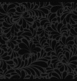 damask teardrop black ornament seamless pattern vector image vector image