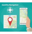 mobile navigation concept vector image