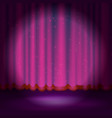 Theater stage with curtains entertainment Vector Image