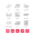 banking cash money and statistics icons vector image