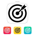darts target aim icon successful shoot vector image vector image