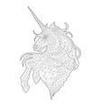 graphic low poly unicorn vector image vector image