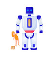robot flat vector image